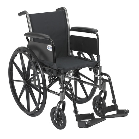 DRIVE MEDICAL Cruiser III Light Weight Wheelchair - 16" Seat k316dfa-sf